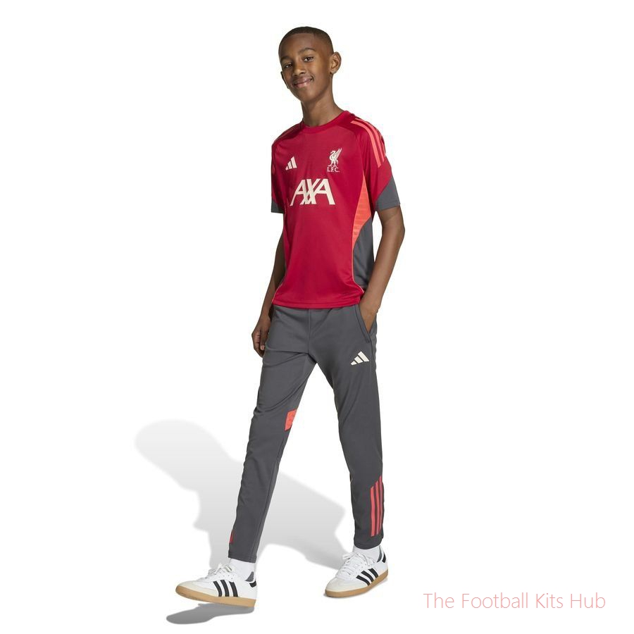 Liverpool Training T-Shirt Tiro 25 - Strawberry Red Kids-unisoccer store