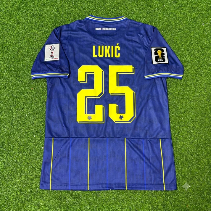 Bosnia and Herzegovina Home Retro Soccer Jersey 2026 Blue | Jovo Lukic Edition