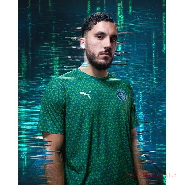 Manchester City Training T-Shirt Pre Match - Green Terrain-unisoccer store