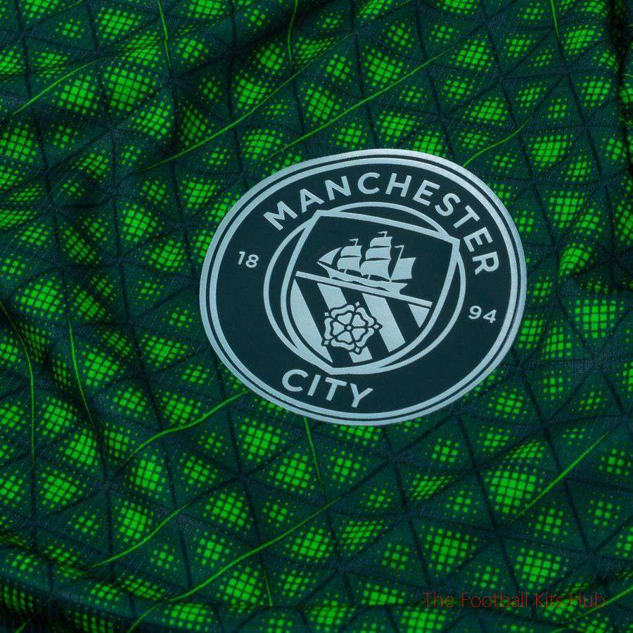 Manchester City Training T-Shirt Pre Match - Green Terrain-unisoccer store