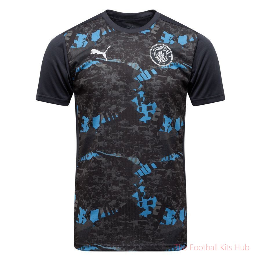 Manchester City Training T-Shirt Pre Match - Strong Gray/Cool Light Gray-unisoccer store