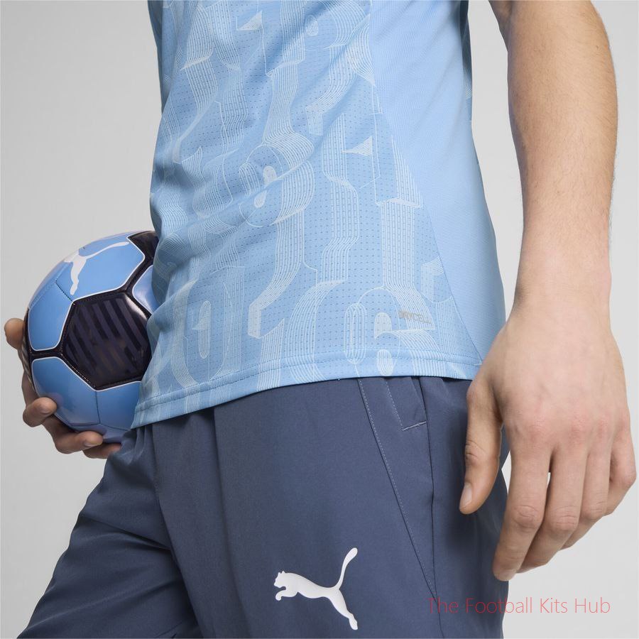 Manchester City Training T-Shirt Pre Match - Team Light Blue/PUMA White-unisoccer store