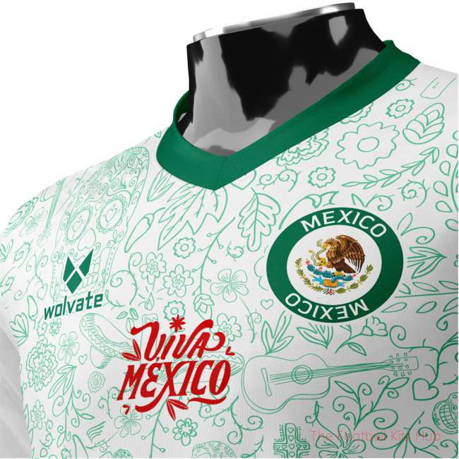Mexico Heritage Football Jersey (Wolvate) Adult Short Sleeve-unisoccer store