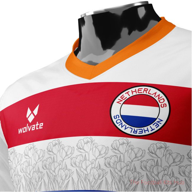 Netherlands Heritage Football Jersey (Wolvate) Adult Short Sleeve-unisoccer store