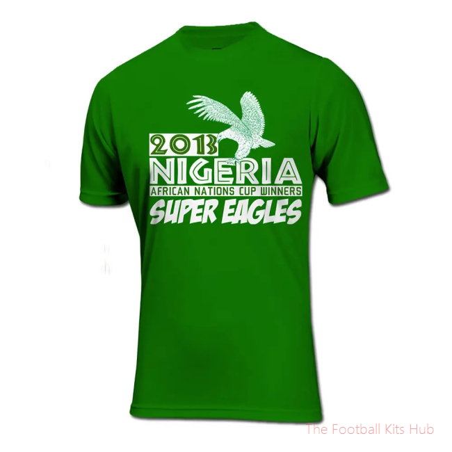 2013 Nigeria African Nations Winners T-Shirt (Green)-unisoccer store