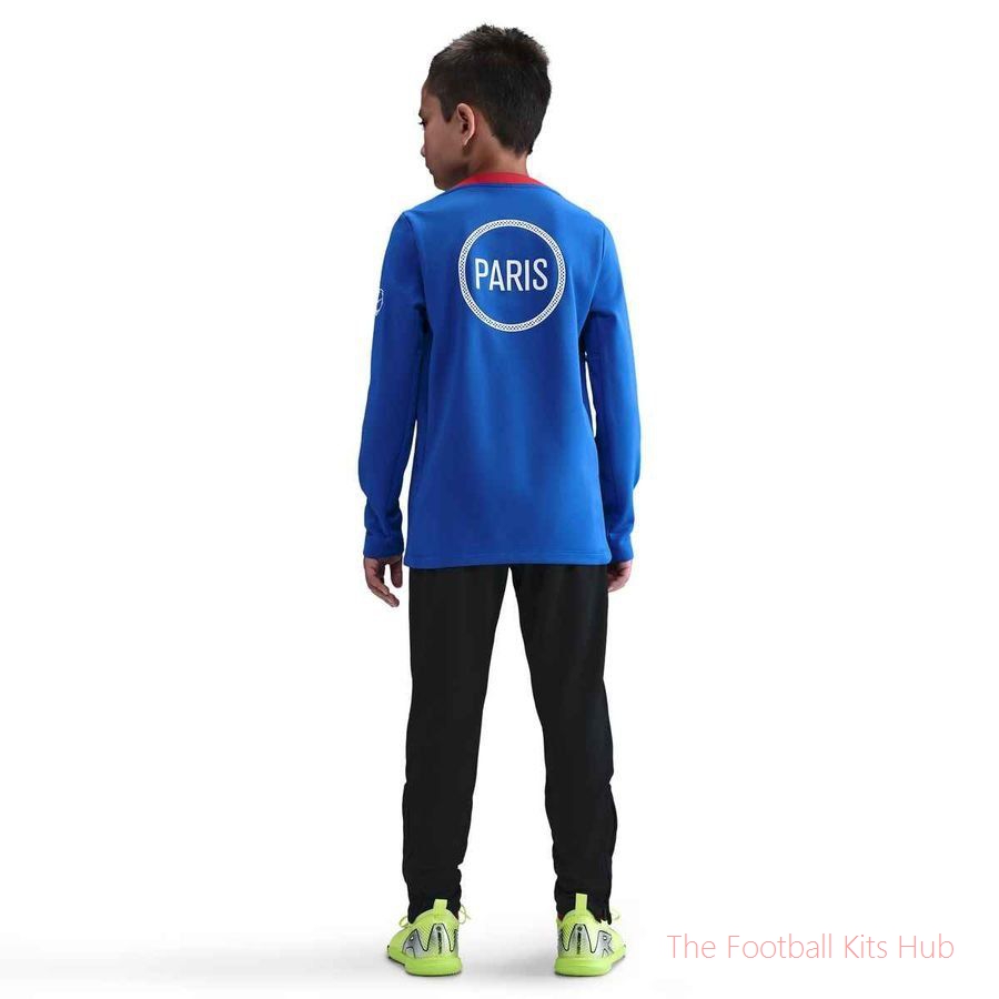 Paris Saint Germain Training Shirt Dri-FIT Academy Pro Warm Pre Match 3rd - Hyper Royal/Global Red/White Kids-unisoccer store