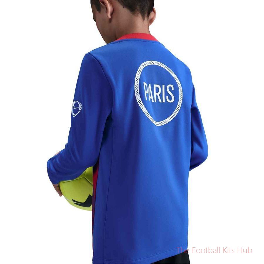 Paris Saint Germain Training Shirt Dri-FIT Academy Pro Warm Pre Match 3rd - Hyper Royal/Global Red/White Kids-unisoccer store