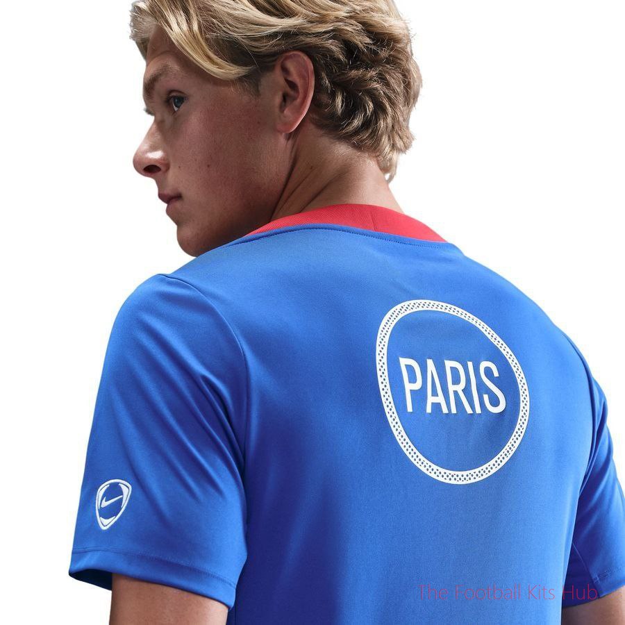 Paris Saint Germain Training T-Shirt Dri-FIT Academy Pro Pre Match 3rd - Hyper Royal/Global Red/White-unisoccer store