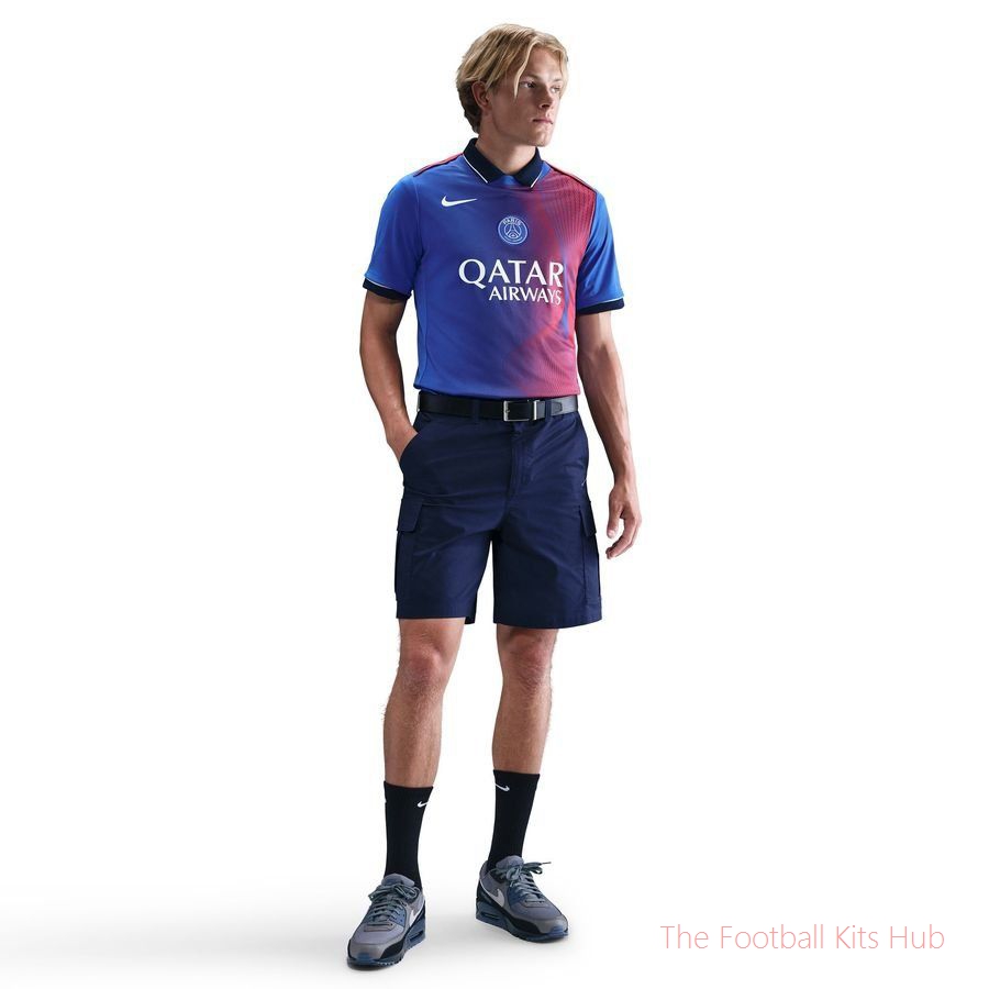 Paris Saint Germain Training T-Shirt Dri-FIT Academy Pro Pre Match 3rd - Hyper Royal/Global Red/White-unisoccer store