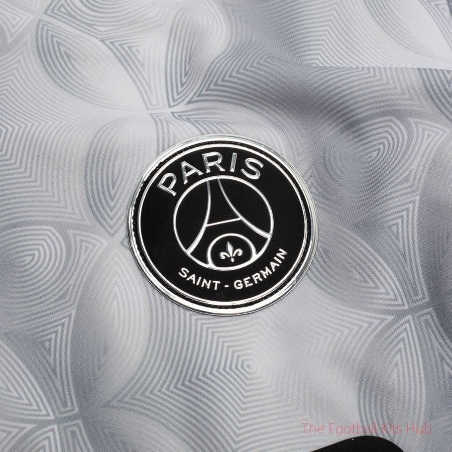 Paris Saint Germain Training T-Shirt Dri-FIT Academy Pro Pre Match Jordan x PSG Night Edition - Medium Grey Heather/Black Long Sleeves-unisoccer store