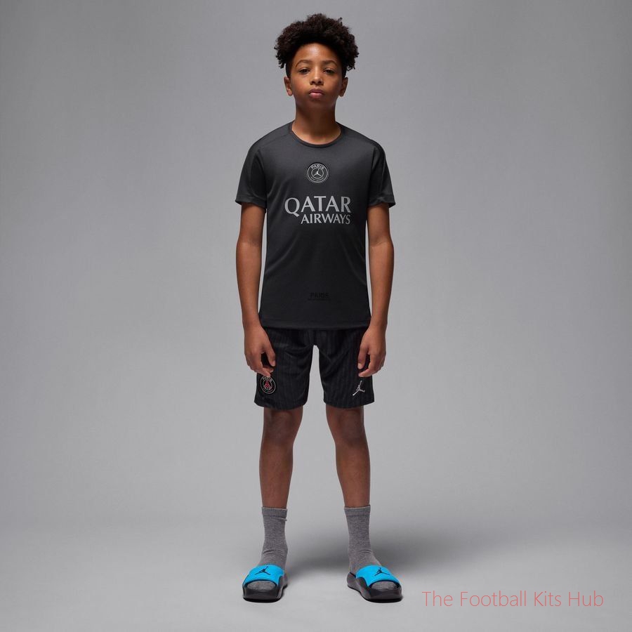 Paris Saint Germain Training T-Shirt Dri-FIT Strike 4th Jordan x PSG - Particle Grey/Off Noir Kids-unisoccer store