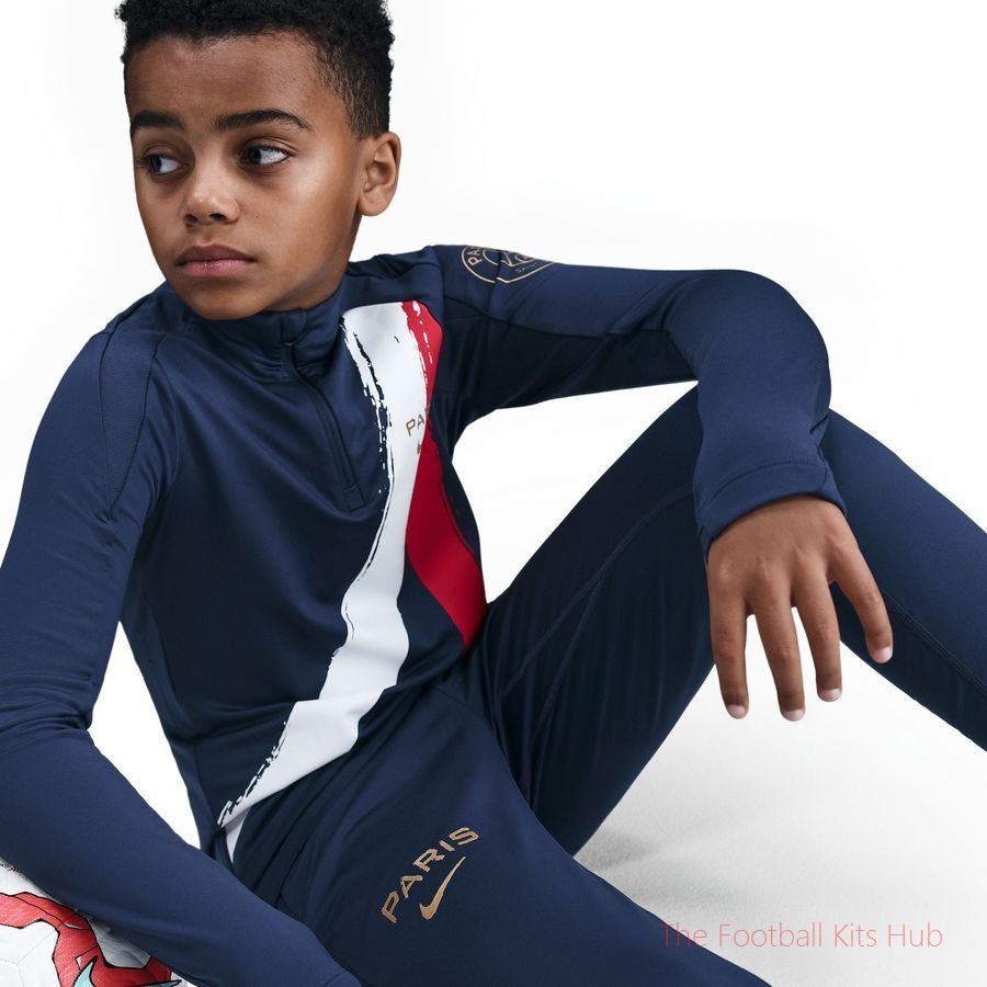 Paris Saint Germain Training Trousers Dri-FIT Strike Away - Midnight Navy/Metallic Gold Kids-unisoccer store