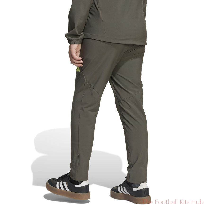 Real Madrid Training Trousers Tiro 25 Competition Vis Tech Travel - Utility Grey/Semi Frozen Yellow Kids-unisoccer store