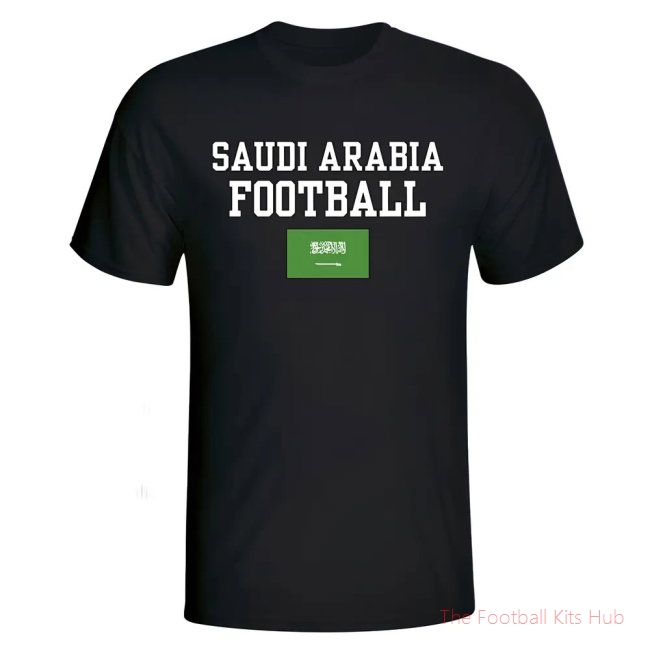 Saudi Arabia Football T-Shirt - Black-unisoccer store