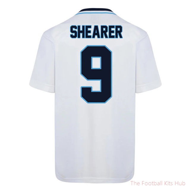 Score Draw England Euro 1996 Home Shirt (Shearer 9)-unisoccer store