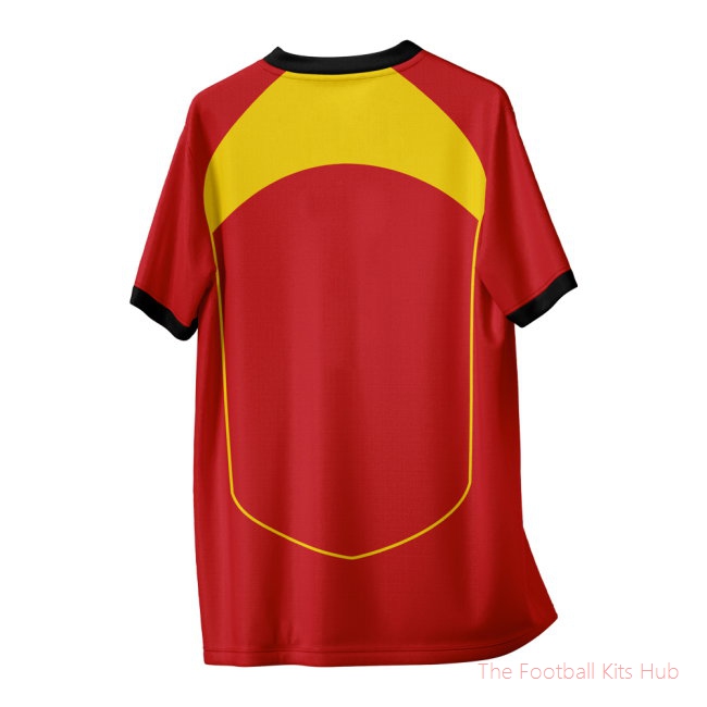 Spain 1990 Vintage Style Concept Shirt Adult Short Sleeve-unisoccer store