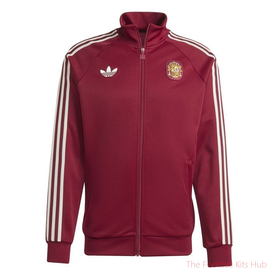 Spain Track Top OG World Cup 2026 - Collegiate Burgundy-unisoccer store