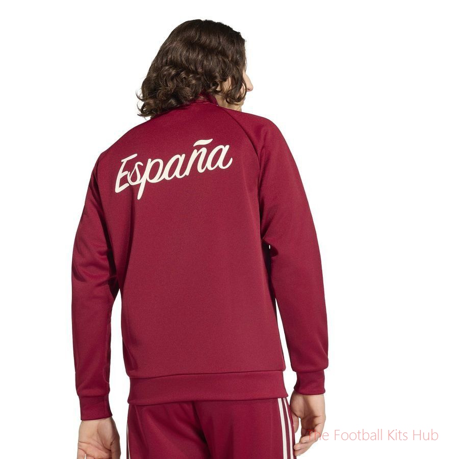 Spain Track Top OG World Cup 2026 - Collegiate Burgundy-unisoccer store