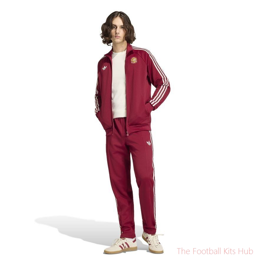 Spain Track Top OG World Cup 2026 - Collegiate Burgundy-unisoccer store