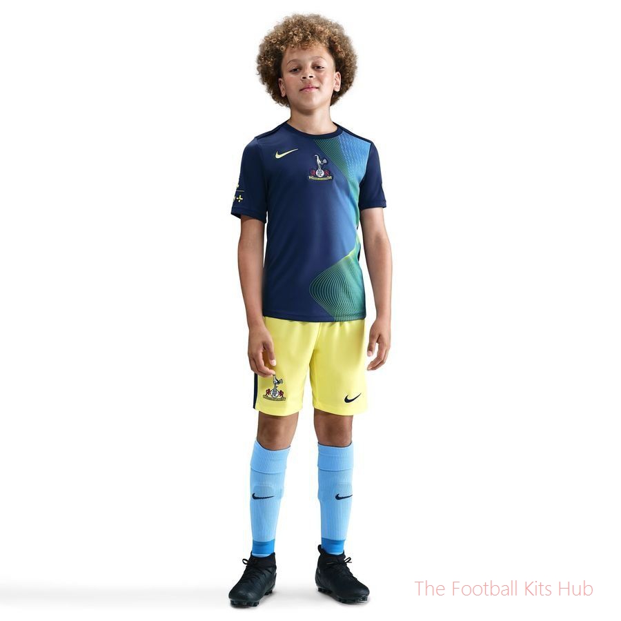 Tottenham Training T-Shirt Dri-FIT Academy Pro Pre Match 3rd - Blue Void/Dynamic Yellow Kids-unisoccer store