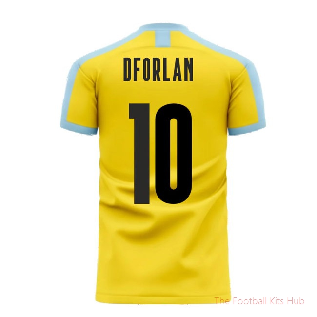 Uruguay 2025-2026 Away Concept Football Kit (Libero) (D FORLAN 10)-unisoccer store