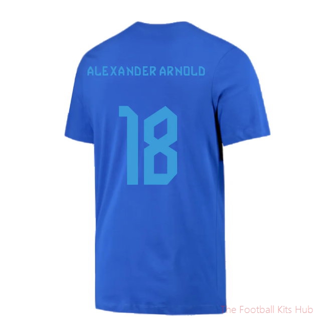 2022-2023 England Three Lions Tee (Blue) (Alexander Arnold 18)-unisoccer store