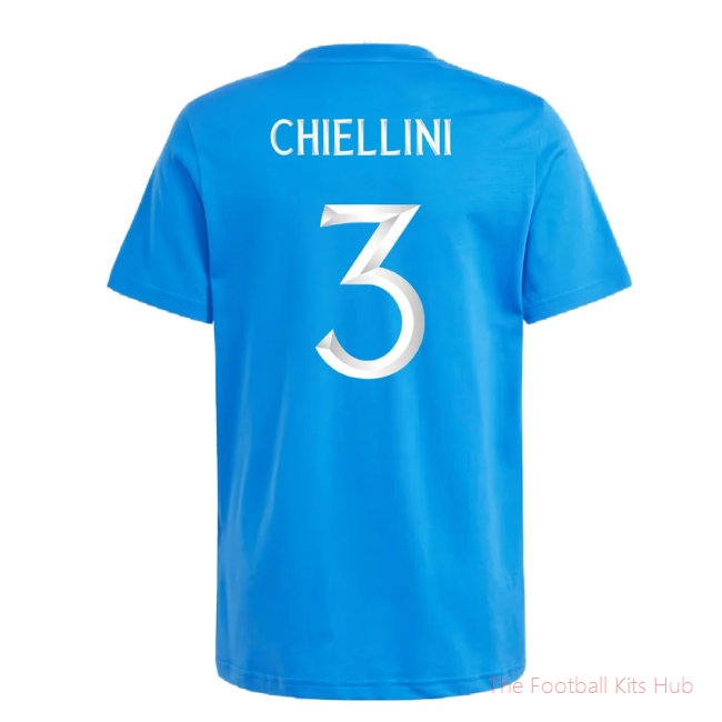 2024-2025 Italy DNA Tee (Blue) - Kids (CHIELLINI 3)-unisoccer store