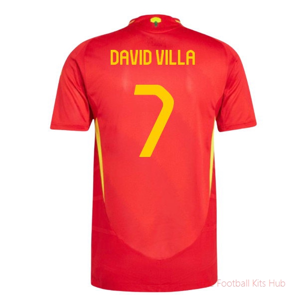 2024-2025 Spain Authentic Home Shirt (David Villa 7)-unisoccer store