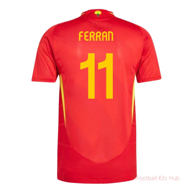 2024-2025 Spain Authentic Home Shirt (Ferran 11)-unisoccer store