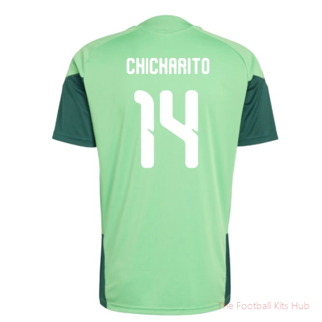 2026-2027 Mexico Training Jersey (Semi Flash Green) (Chicharito 14)-unisoccer store