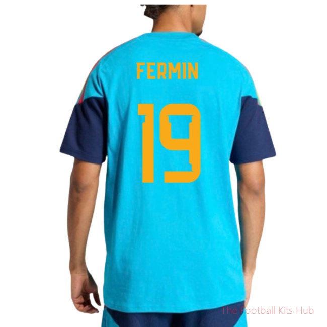 2026-2027 Spain Training Tee (Bold Aqua) (Fermin 19)-unisoccer store