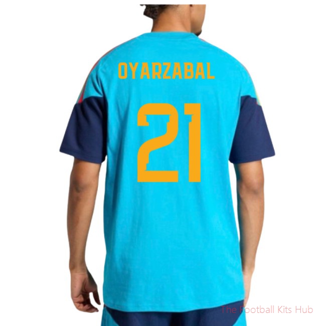 2026-2027 Spain Training Tee (Bold Aqua) (Oyarzabal 21)-unisoccer store