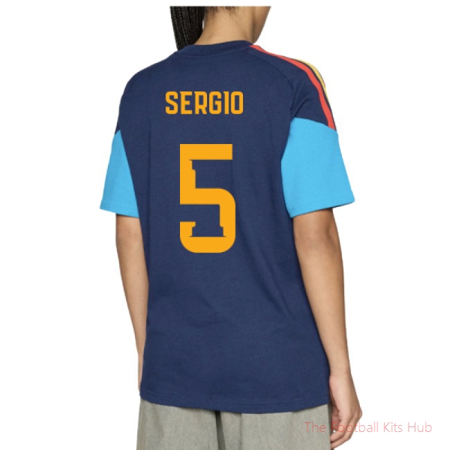 2026-2027 Spain Training Tee (Night Indigo) (Sergio 5)-unisoccer store