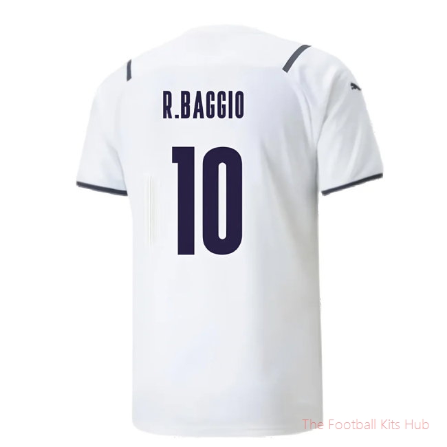 2021-2022 Italy Away Shirt (R.BAGGIO 10)-unisoccer store