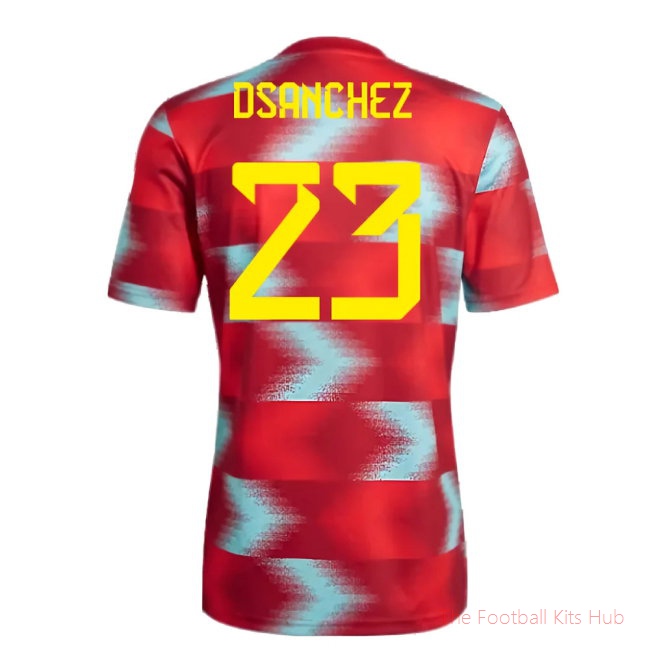 2022-2023 Colombia Pre-Match Shirt (Red) (D.SANCHEZ 23)-unisoccer store