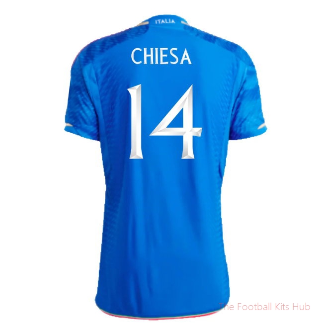 2023-2024 Italy Authentic Home Shirt (CHIESA 14)-unisoccer store
