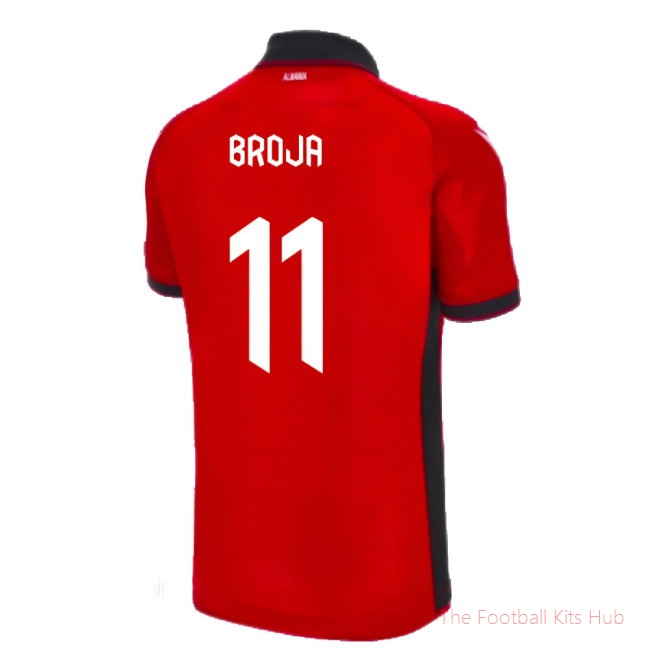 2023-2024 Albania Home Authentic Shirt (Broja 11)-unisoccer store