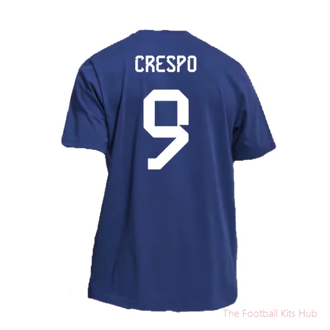 2022-2023 Argentina DNA Graphic Tee (Night Indigo) (CRESPO 9)-unisoccer store