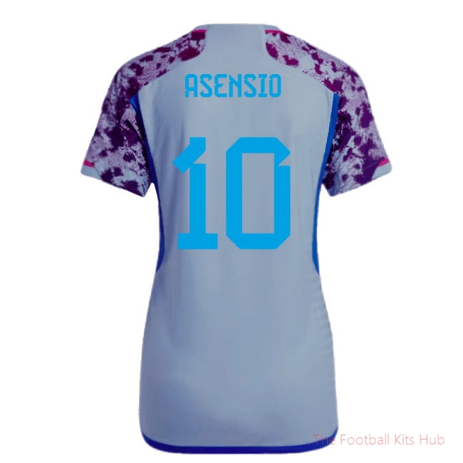 2023-2024 Spain Authentic Away Jersey - Ladies (Asensio 10)-unisoccer store