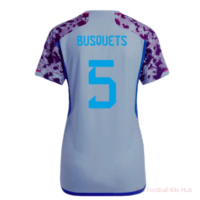 2023-2024 Spain Authentic Away Jersey - Ladies (Busquets 5)-unisoccer store