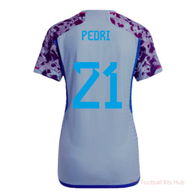 2023-2024 Spain Authentic Away Jersey - Ladies (Pedri 21)-unisoccer store