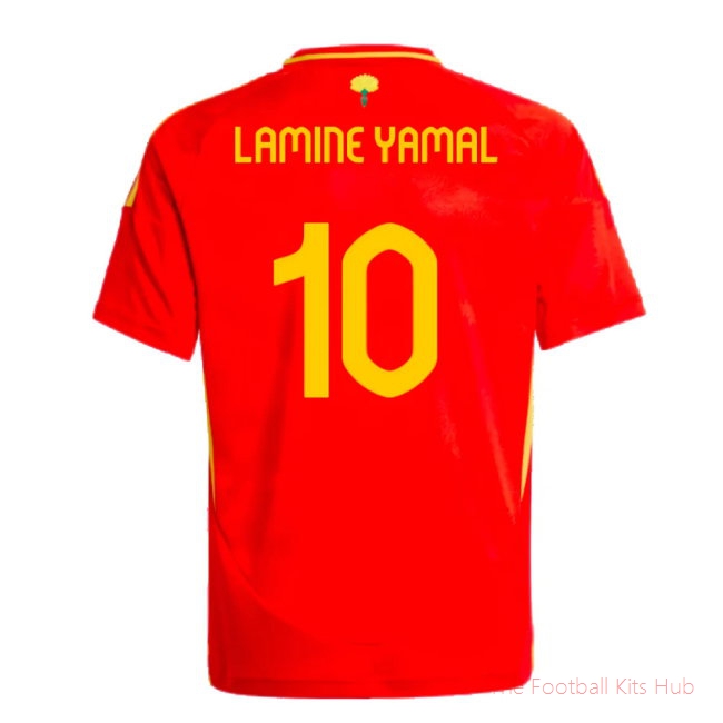 2024-2025 Spain Home Shirt (Kids) (Lamine Yamal 10)-unisoccer store