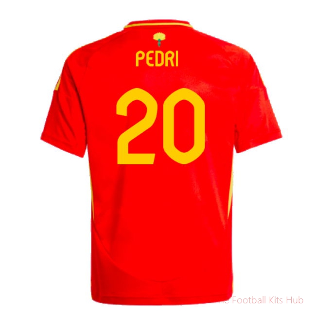 2024-2025 Spain Home Shirt (Kids) (Pedri 20)-unisoccer store