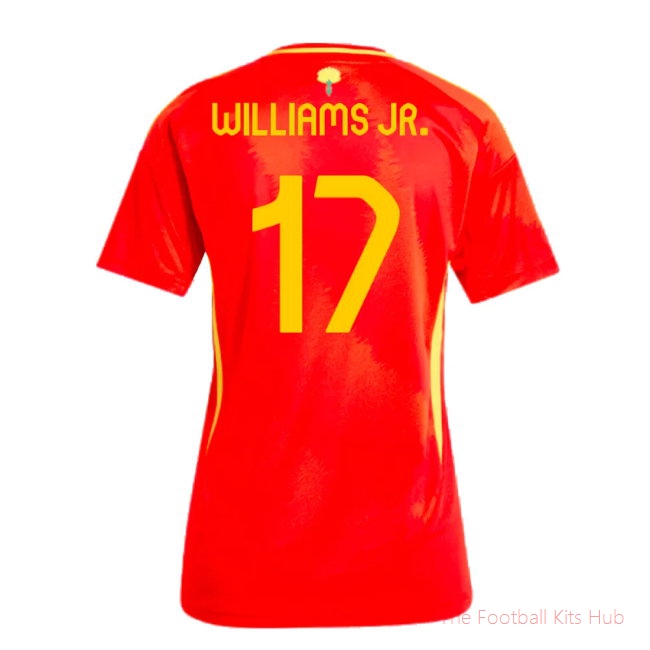 2024-2025 Spain Home Shirt (Ladies) (Williams JR. 17)-unisoccer store