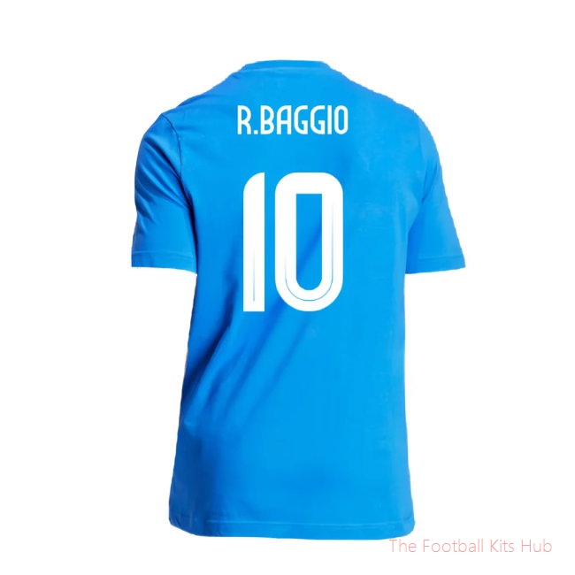 2024-2025 Italy DNA Graphic Tee (Blue) (R.BAGGIO 10)-unisoccer store