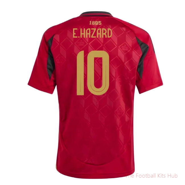 2024-2025 Belgium Home Shirt (Kids) (E.Hazard 10)-unisoccer store
