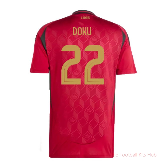 2024-2025 Belgium Home Shirt (Doku 22)-unisoccer store