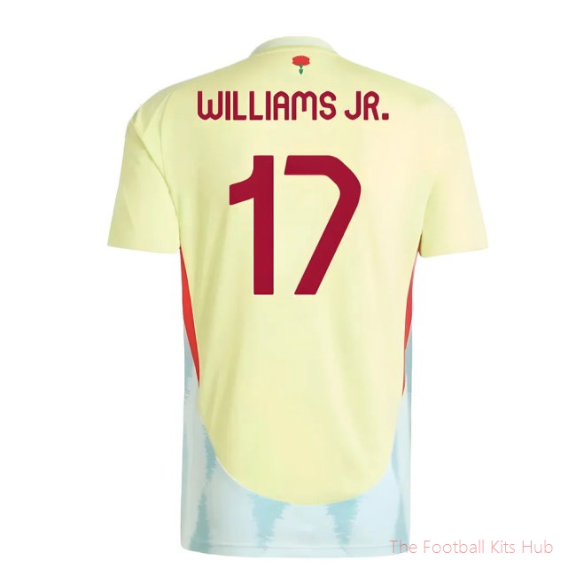 2024-2025 Spain Away Shirt (Williams JR. 17)-unisoccer store