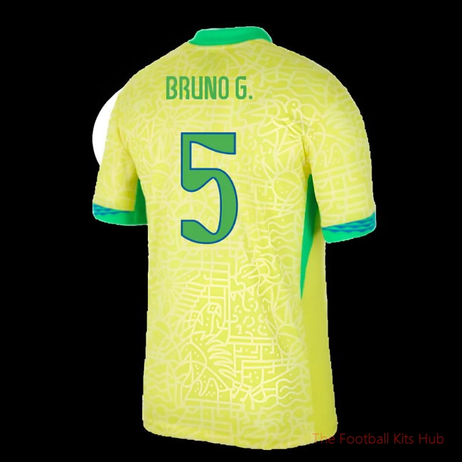 2024-2025 Brazil Home Shirt (Bruno G. 5)-unisoccer store