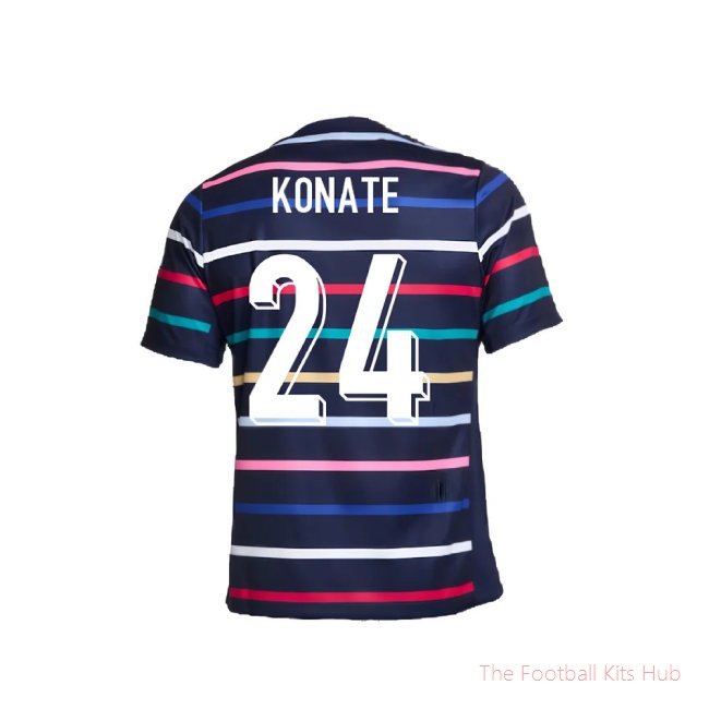 2024-2025 France Academy Pro Home Pre-Match Top (Navy) (Konate 24)-unisoccer store